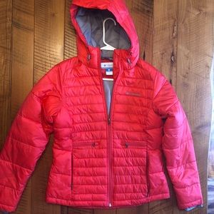 Women’s Columbia cherry red winter coat